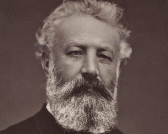 Jules Verne Étienne Carjat fotóján 1884-ben