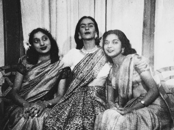 Frida_Kahlo_in_Sari