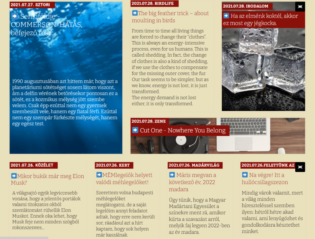 Centauri régi honlap Cenweb magazin online