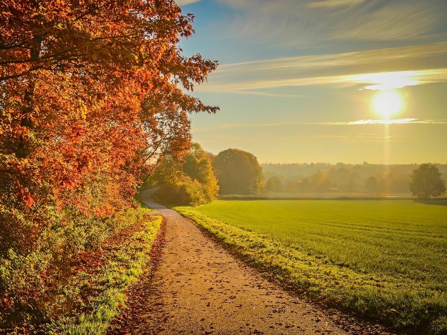 szeptember ősz időjárás naplemente túra táj