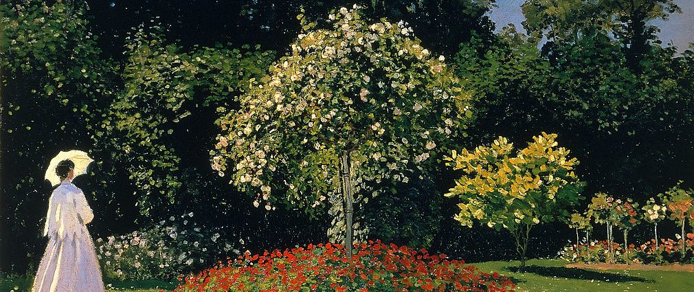 Monet Nő a kertben