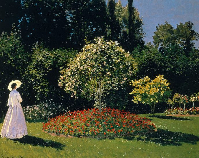 Monet Nő a kertben