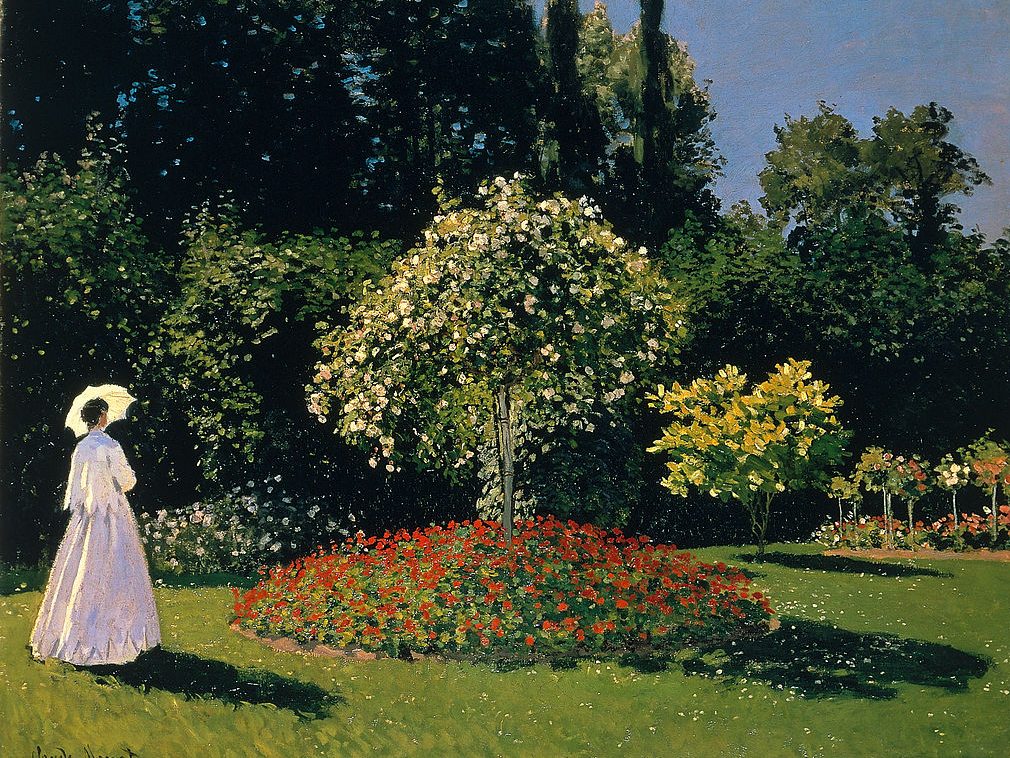 Monet Nő a kertben