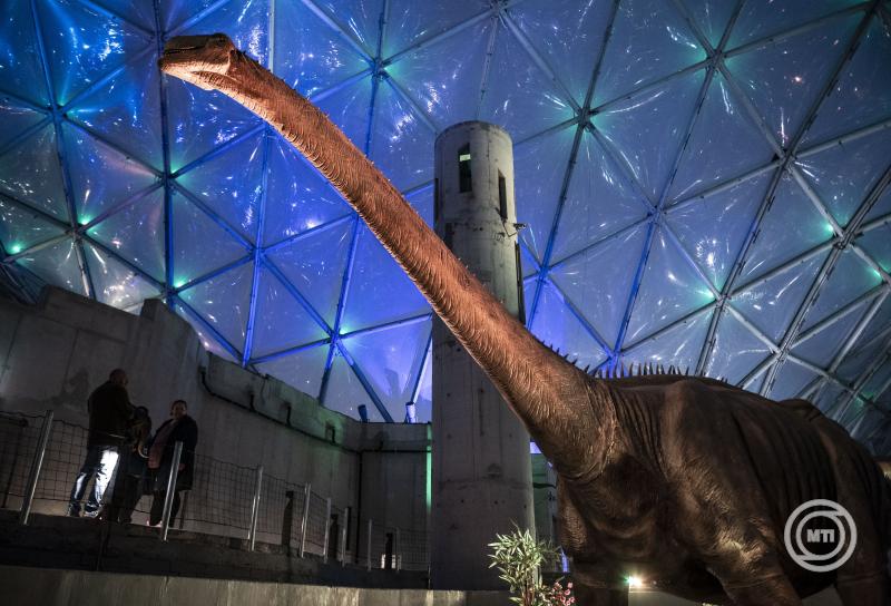 őslény kiállítás dinoszaurusz budapest biodóm mti 1