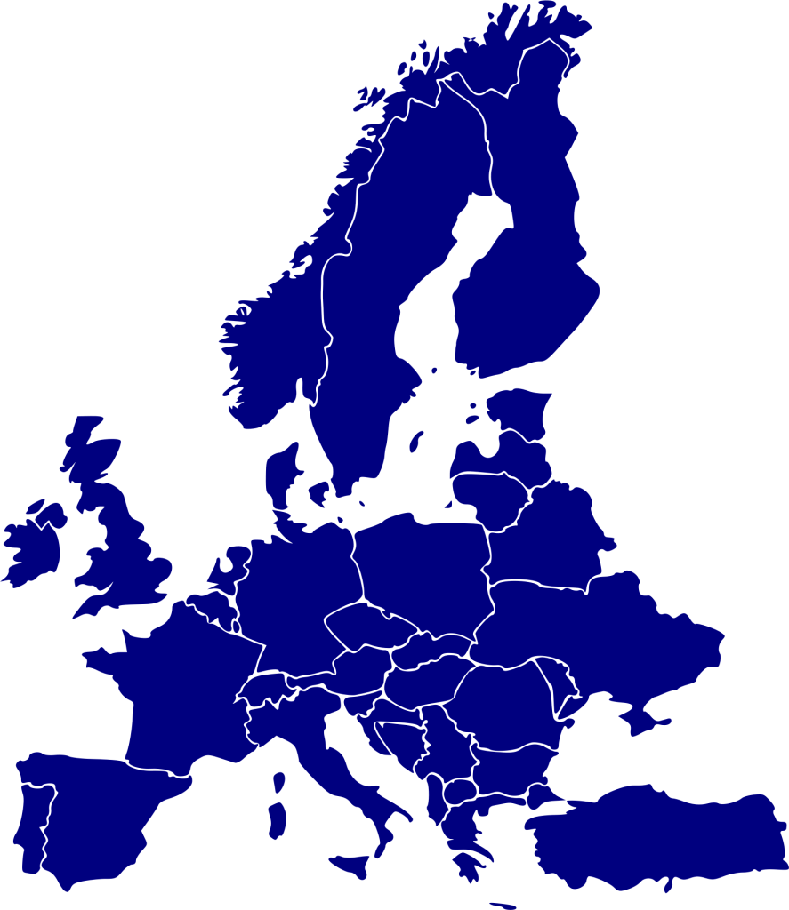 Európa térkép pixa adomány grafika