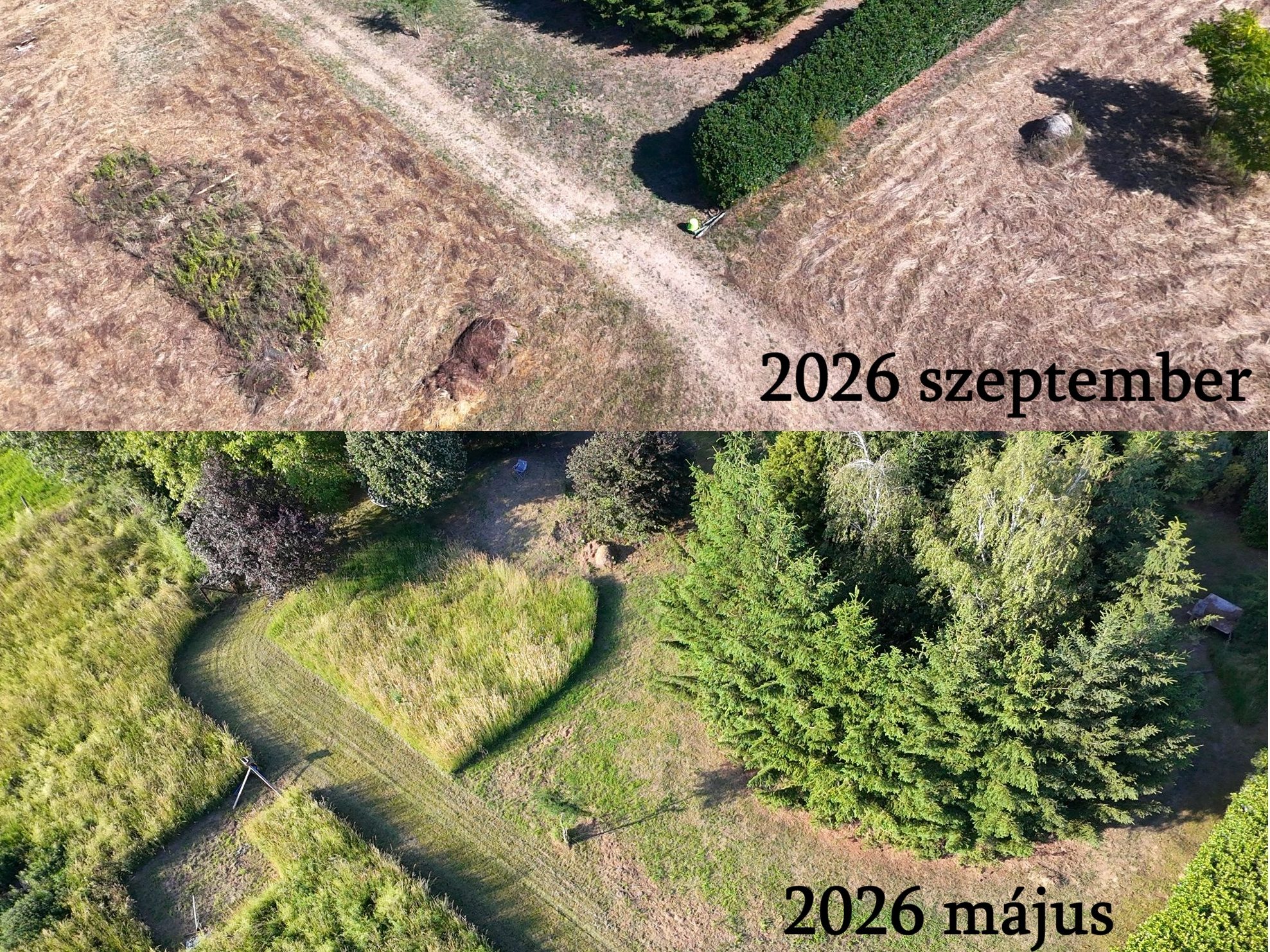 május szeptember összevetés drón